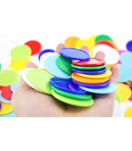 TOYANDONA 200 Stück Bingo Chips – Bunte Spielmünzen Aus Kunststoff Für Spiele & Lernen