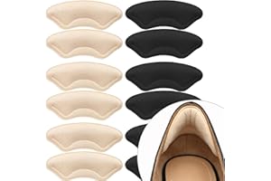 ZADEICK Fersenpolster 6 Paar Kleber Antirutsch Fersenschutz für zu große Schuhe gegen Blase, Schuheinlagen für lose Schuhe, Füller für verbesserte Schuhpassform und Komfort, Fersenkissen für Damen & Herren