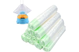 Homgaty Einweg Töpfchen,100 Stück Reisen Töpfchen Liner Kinder Potty Liners Töpfchen Taschen mit Kordelzug,Universell und Tragbares Müllbeutel für Kleinkinder Töpfchen Training,Haustiere (10 Rollen)