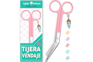 Nurse is Love Tijeras Enfermeria Punta Roma - Tijeras Pico de Pato Enfermeria | Ideal para Porta tijeras, Punta Redonda Profesional, Primeros Auxilios