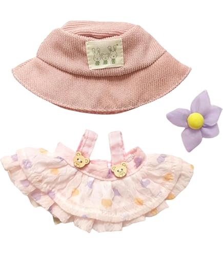 Mrltau Puppenkleidung Set 4-teilig - Streetstyle Outfit Für 15/17cm Puppen Mit Latzhose