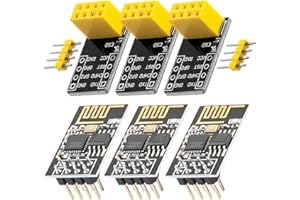 AZDelivery 3 pcs ESP8266-01S ESP-01S Modulo WiFi con Adaptador Breadboard Compatible con Arduino con E-Book Incluido!