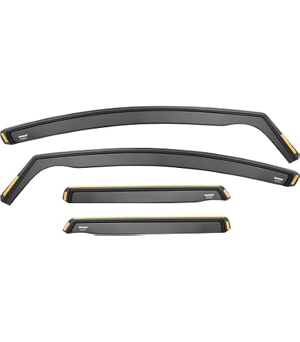 HEKO 5D Wind Deflectors For Car Side Windows - Improve Ventilation And Reduce Wind Noise