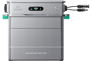 ZENDURE SUPERCHARGED Zendure SolarFlow 800 Pro, Centrale Électrique de Balcon avec Entrée Solaire 2640W, Charge AC 1000W, Sortie 800W, Système de Gestion Énergétique IA, 1920Wh LFP Batterie, Capacité Extensible 11,52kWh