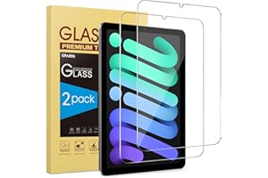 SPARIN 2 Pack Screen Protector for iPad mini 7 (A17 Pro, 2024 Model) / mini 6 (2021 Model) 8.3 inch,Tempered Glass Screen protector for iPad mini 7th/6th Generation