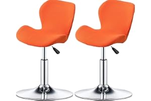 ELYSYSRL Bar Stool Cover Set of 2/4/6 Shell Back Adjustable Swivel Bar Stools Slipcover,Barstool Protector Covers for Dining Room Kitchen (Color : #9, Size : 2pcs)