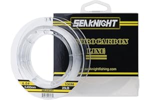 SeaKnight 100% Fluorocarbonio Lenza 50M/100M Filo da Pesca Fluorocarburo Leader Line Invisibile Lenza Acqua Salata 3-100LB