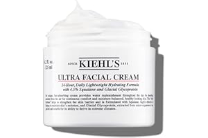 KIEHL'S Ultra Facial Cream, pflegende, leichte Gesichtscreme mit Squalan und Glykoprotein für einen vitalen Teint, 72 h Feuchtigkeitsversorgung