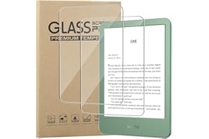 KZIOACSH Screen Protector for Kindle (2022 & 2024 releases) 6 Inch, 2 Pack Ultra Clear Anti-Scratch Tempered Glass Film[9H Hardness] Touch Sensitive Anti-Fingerprint Protective Screen Guard