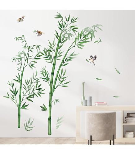 alles-meine.de GmbH Wandtattoo/Sticker - Bambus Strauch - Wandsticker -  Aufkleber Wandaufkleber - selbstklebend fr Kinderzimmer und Wohnzimmer  Deko - Indonesien/Wellness..: Amazon.de: Baby