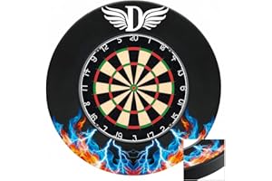 VELOSTREAMUS T:2.5CM Dart Board Surround Ring,Durable EVA Dartboard Surround Wall Protector,Indoor and Outdoor Dart Board Surround,Ideal for Family and Party Games,Perfect Darts Accessory.
