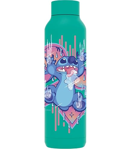 Quokka Borraccia Termica Acciaio Inox Solid White 630 Ml – Con Design Mickey Sketch, Mantiene Freddo 18h E Caldo 12h, Tappo Antigoccia