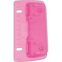 Wedo 67809 2fach Taschenlocher (Kunststoff zum Abheften für 8 cm Lochung, mit 12 cm Skala) pink