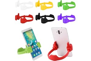 HELOVGE 6 Pièces Pouce Haut Support Téléphone Portable,Support Téléphone Portable Thumbs Up,Pouce Support De Téléphone Support,Support De Tablette En Silicone Réglable Universel Pour Smartphone De Bureau.
