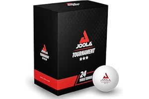 JOOLA Pelotas de Tenis de Mesa 3-Star, 3 Estrellas, Excelentes características de Juego y Larga duración, compatibles con Int