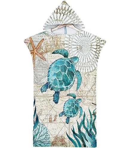 Badeponcho Mit Kapuze Mikrofaser 80x110cm - Gelbe Avocado Für Strand & Schwimmen