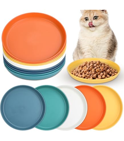 Set 6 Ciotole Per Gatti In Ceramica - Con Base Antiscivolo, Design Baffi-Friendly, Motivi Decorativi - Foto 7