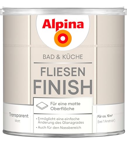 Alpina Bad & Küche Möbel-Lack - Baumwollweiß 0,75L Für DIY Renovierung