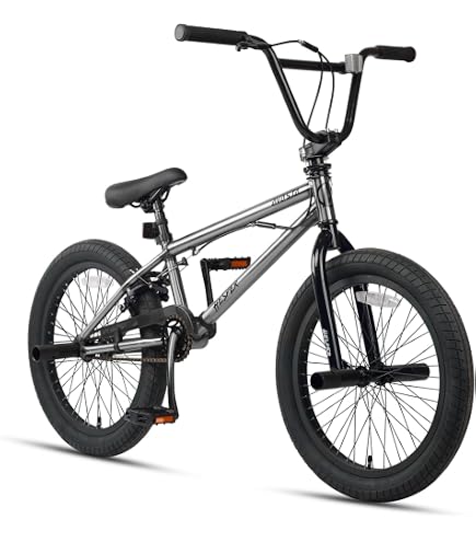 20 Zoll Kinderfahrrad BMX Freestyle Kinder Bike Rad Fahrrad Räder Scheibenbremsen Kinderfahrrad für Jungen und Mädchen 130-155cm Sport & Freizeit