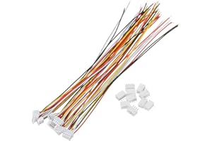 TuToy 10 4-pinowych zestawów złączy Mini Micro Jst 1,5 Mm Zh z kablami 150 mm