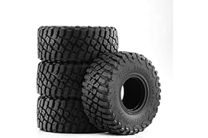 KEEDA Pneu RC 57 mm 1,0" en caoutchouc pour 1/18" TRX4M 1/24 RC Crawler Car Axial SCX24 FMS FCX24 Pièces de mise à niveau (B)
