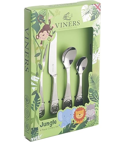 Viners Dinosaurier Kinderbesteck - 3-teiliges Set Für Kleine Essanfänger