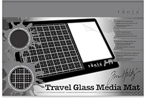 Tonic Studios 2633E Tim Holtz-Tappetino da Viaggio in Vetro, 26 x 39 cm, Multicolore