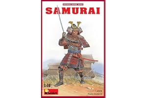 MiniArt 16028 1:16 Fig. Guerrier Samouraï-Reproduction fidèle à l'original, modèle réduit, kit Plastique, Bricolage, Loisirs créatifs, Collage, kit modèle, à Assembler, Non Peint, Multicolore