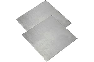 JOEEYKO 2PCS 4x4 Inch TC4/GR5 Titanium Sheet Plate Alloy Panel Metal Sheet 1.5mm Thick (100x100x1.5mm)