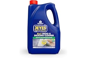 JEYES FLUID Jeyes 4-in-1 Patio and Decking Power, Outdoor Cleaner for Patios, Paths, Driveways, Stone & Concrete, 4 Litres (Packaging may vary)