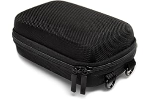 Baxxtar Pure Black L custodia rigida per fotocamere compatte, nero (cinghia - passante cintura) CoolPix W100 - CyberShot DSC HX90 HX95 HX99 - Lumix TZ70 - PowerShot SX720 - Olympus/OM TG-7 TG-6 ...