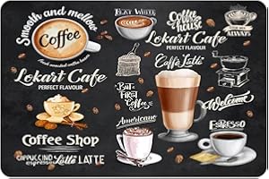 SHUNCHG Kaffeematten Abtropffläche Geschirr Abtropfmatte für die Küche,40x50mm Superabsorber Kieselgur Abtropfmatten,Kaffee Sofortige Trocknung Abtropfmatte