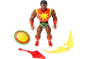 Masters of the Universe Origins Sun Man figura de acción, muñeco articulado de juguete (Mattel HDR90)