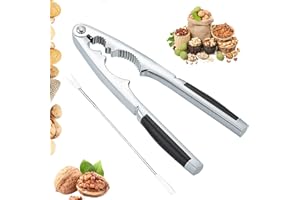 YISKY Walnut Pliers, Walnut Cracker Tool, Nut Crackers Tool, Nutcracker with Non Slip Grip, Metal Nut Cracker Tool for All Sorts of Nuts, Kitchen Plier Cutter Tool