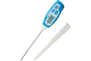 ‎CEM CEM Thermometer DT-131 Stifttyp, LCD-Nahrungsmittelthermometer, Küchenthermometer, schnelle Reaktion und hohe Genauigkeit