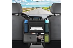 APLKER Auto Organizer zwischen Vordersitzen, Auto-Netztasche Aufbewahrungstasche Mittelkonsole Rücksitz Organizer für Snacks Wallets Getränke,Telefon
