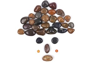 HOVIN Cailloux pierres décoratives - 3-5 cm pierres naturelles de jardin, cailloux décoratifs pour pots, gravier pour plantes en pot, gravier pour jardin, pierres pour aquarium, pierres pour jardin