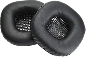 Yizhet Cuscinetti Cuffie Compatibile con Marshall Major II Major I Padiglioni Cuffie di Ricambio Auricolari Spugna e Pell PU per Marshall Major 1 2 (1 Paio, Nero)