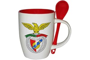 SL Benfica Official Crest Ceramic Mug & Spoon Gift Set