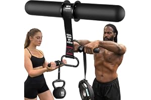 FitBeast Forearm Strengthener & Forearm Exerciser, Wrist Roller with Thicker Handle, Forearm Strength Trainer with Adjustable Strap - Ideal for Grip Strength, Muscle Building, Rehabilitation