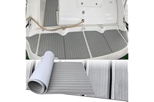 Hzkaicun Imitación de Teca Sintetica Barco Espuma EVA Suelo para Barcos 240x112/90/55/41cm Autoadhesiva Estera Antideslizante Alfombras Marino Motora RV Yate Kayak de Pesca Hoja de Cubierta Piscina