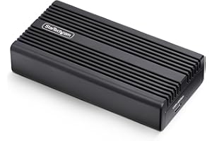 StarTech.com USB4 M.2 NVMe Enclosure, 40Gbps, External USB-C/Thunderbolt NVMe SSD Enclosure, Aluminum Heatsink Case, B+M/M-Key