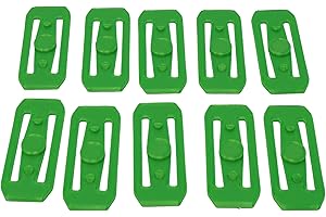 ETECH4US 10x Green Race track Connectors Compatible with Hotwheels Track | Straight Track Race Track Connectors Replacements