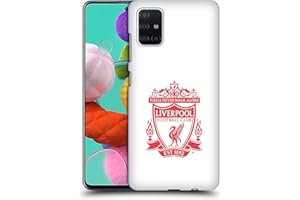 Head Case Designs sous Licence Officielle Liverpool Football Club Blanc Crête 2 Coque Dure pour l'arrière Compatible avec Samsung Galaxy A51 (2019)
