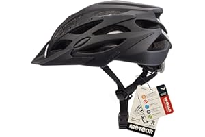 METEOR Casque Vélo VTT et VTC Adulte Jeunesse Unisexe Casque de Cyclisme de Réglable de Sport pour BMX Skate Scooter Patines Conçu pour la Sécurité des Utilisateur Marven