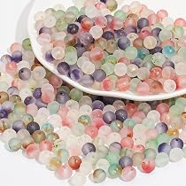 PATIKIL Perline rotonde in acrilico, 8 mm, 100 pezzi, colori AB