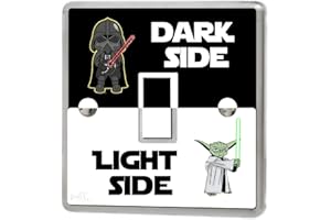 THE STICKER STUDIO LTD Star Wars Light Side Dark Side Light Switch Sticker Cover Vinyl/Skin cover, sw154