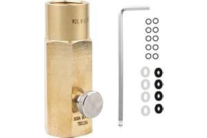 CPROSP Adaptateur de Bouteille de CO2 pour Remplir le Réservoir de Soda^Stream, pour Vanne CGA320 à TR21.4 du Réservoir de CO2 (W21.8-14)