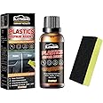 JCD Plastic Restorer for Cars, Lasting Auto Restoring Liquid, Qucik Hydrophobic Ceramic Trim Coating Kit, Exterior and Interior Plastic Revitalizing Coating Agent, Resists Water, UV Rays, Dirt (50ml)