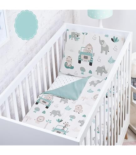 Set Copripiumino E Federa P'tit Basile - 100x140 Cm Cotone Bio Gufo - Foto 6